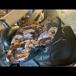 Saddle cushion handmade